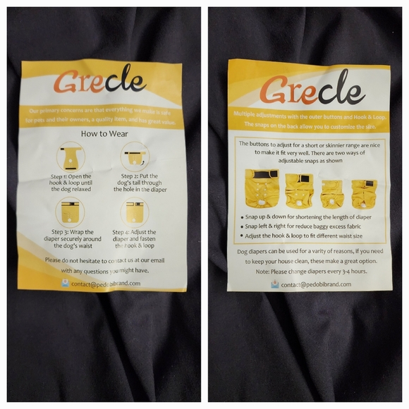 Grecle Washable Female Dog Diapers Large - Picture 5 of 16